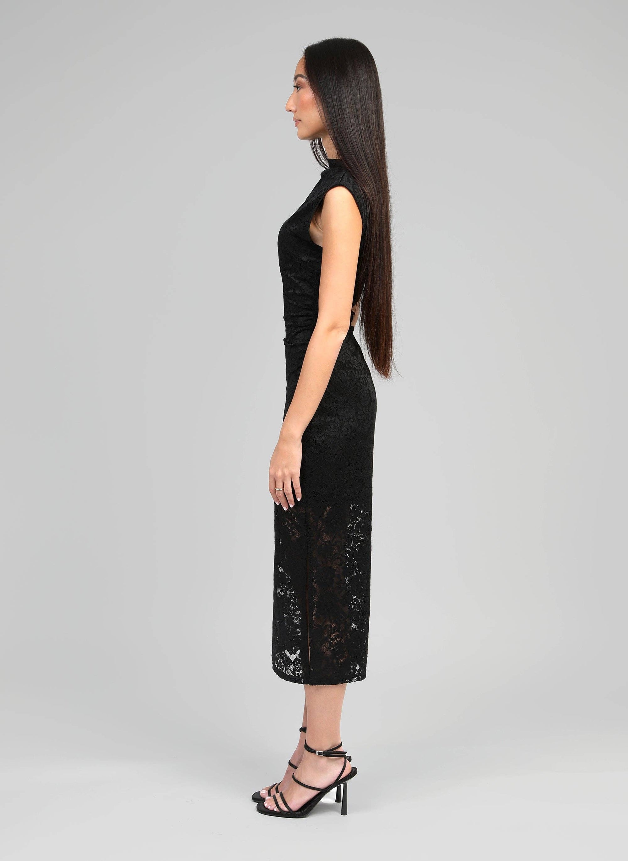 ROBE MIDI ELINOR noir