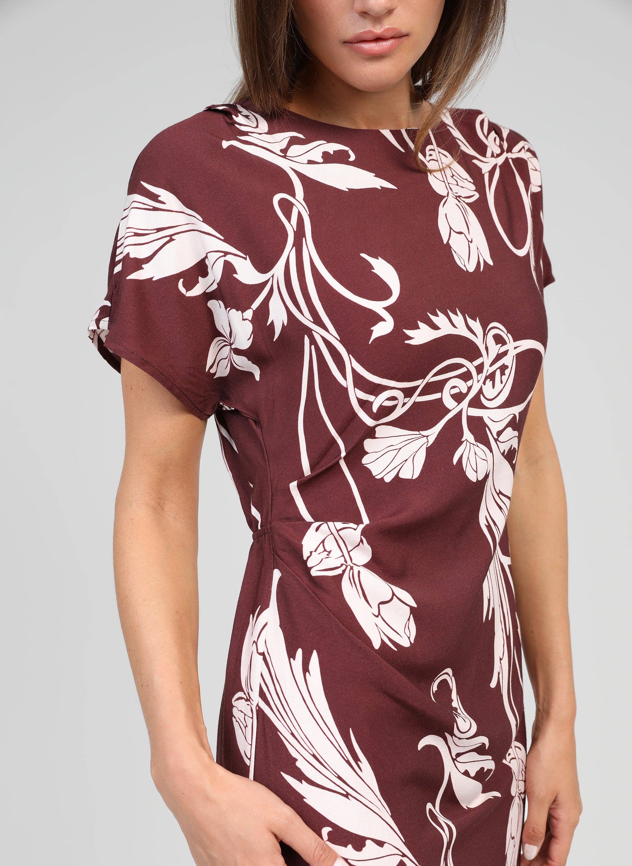 ROBE MIDI MALORA kriket bordeaux