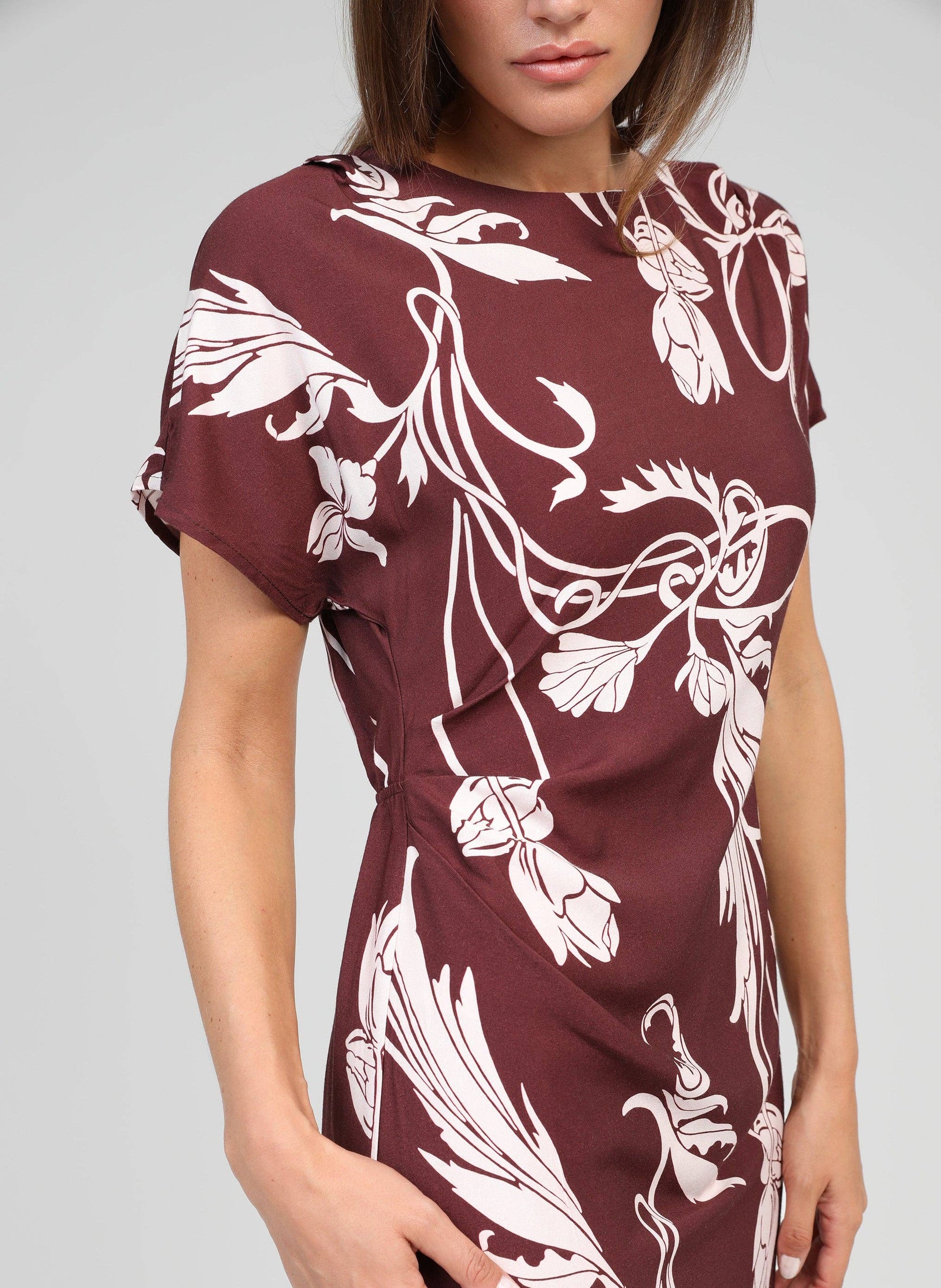 ROBE MIDI MALORA kriket bordeaux