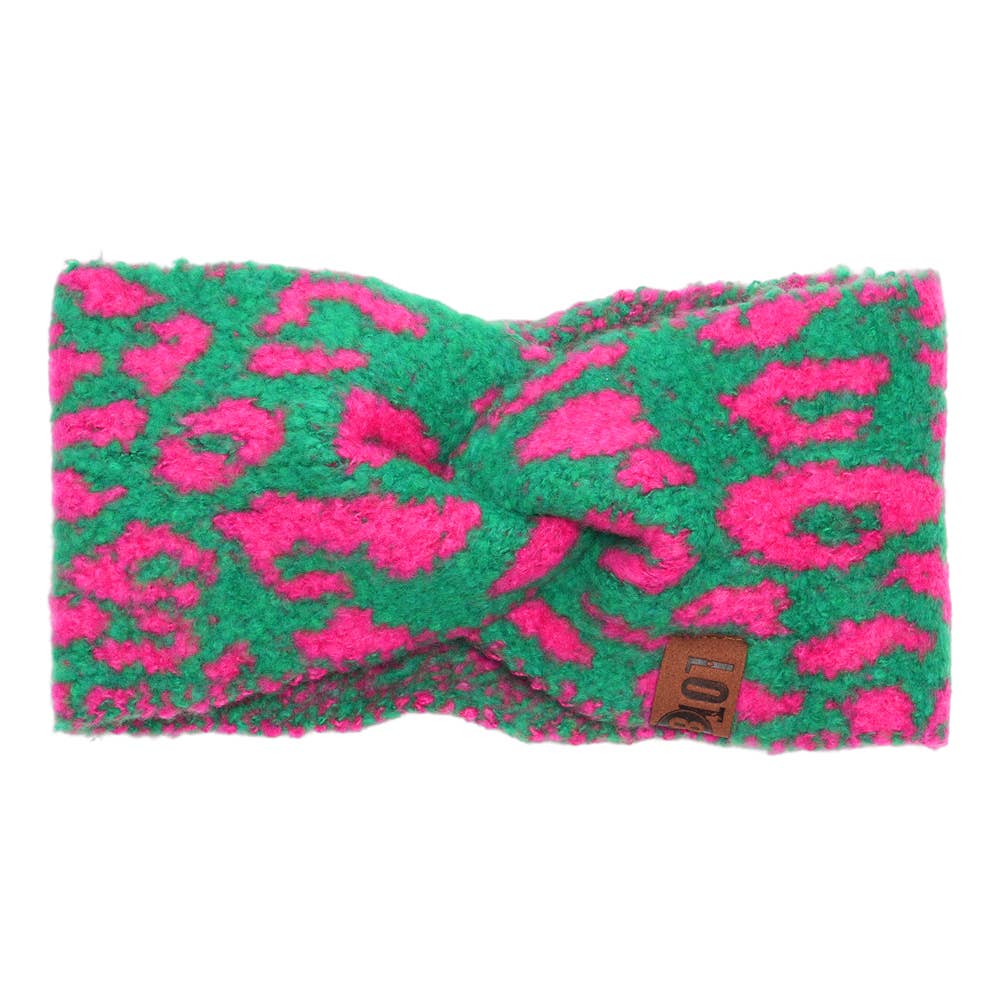 Bandeau Pip Léopard Vert