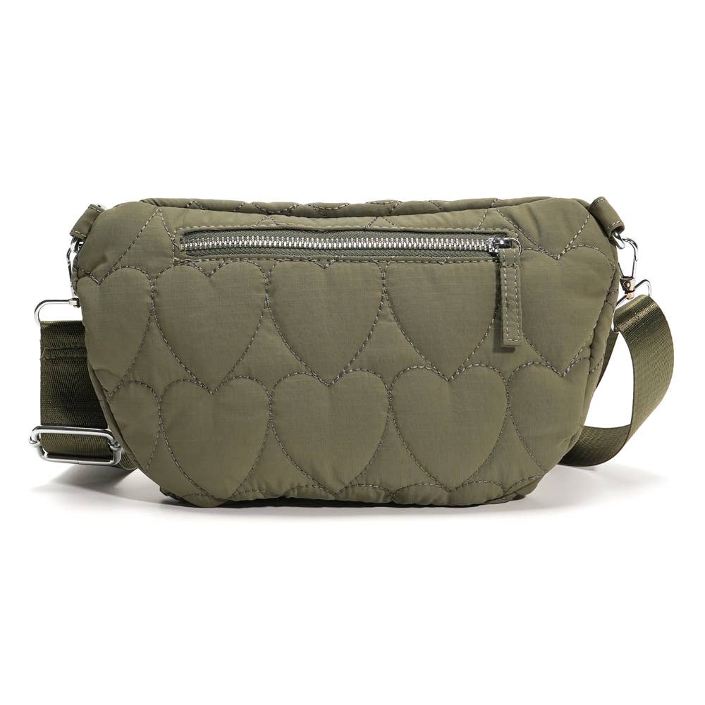 Sac banane JILL coeur Kaki