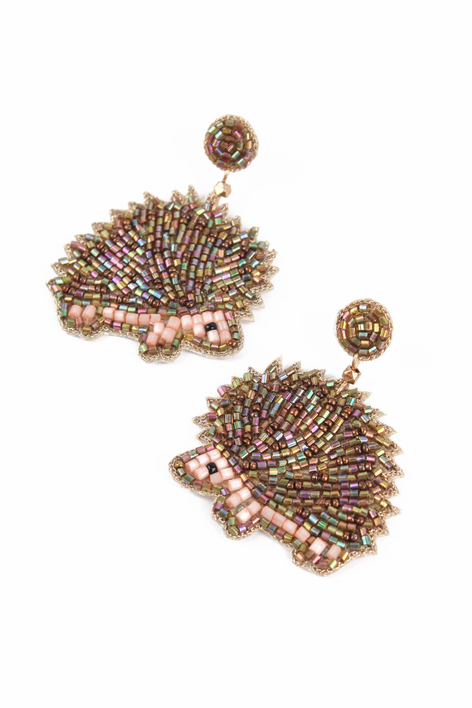 GOUTTES HÉRISSON EN OR PERLÉES