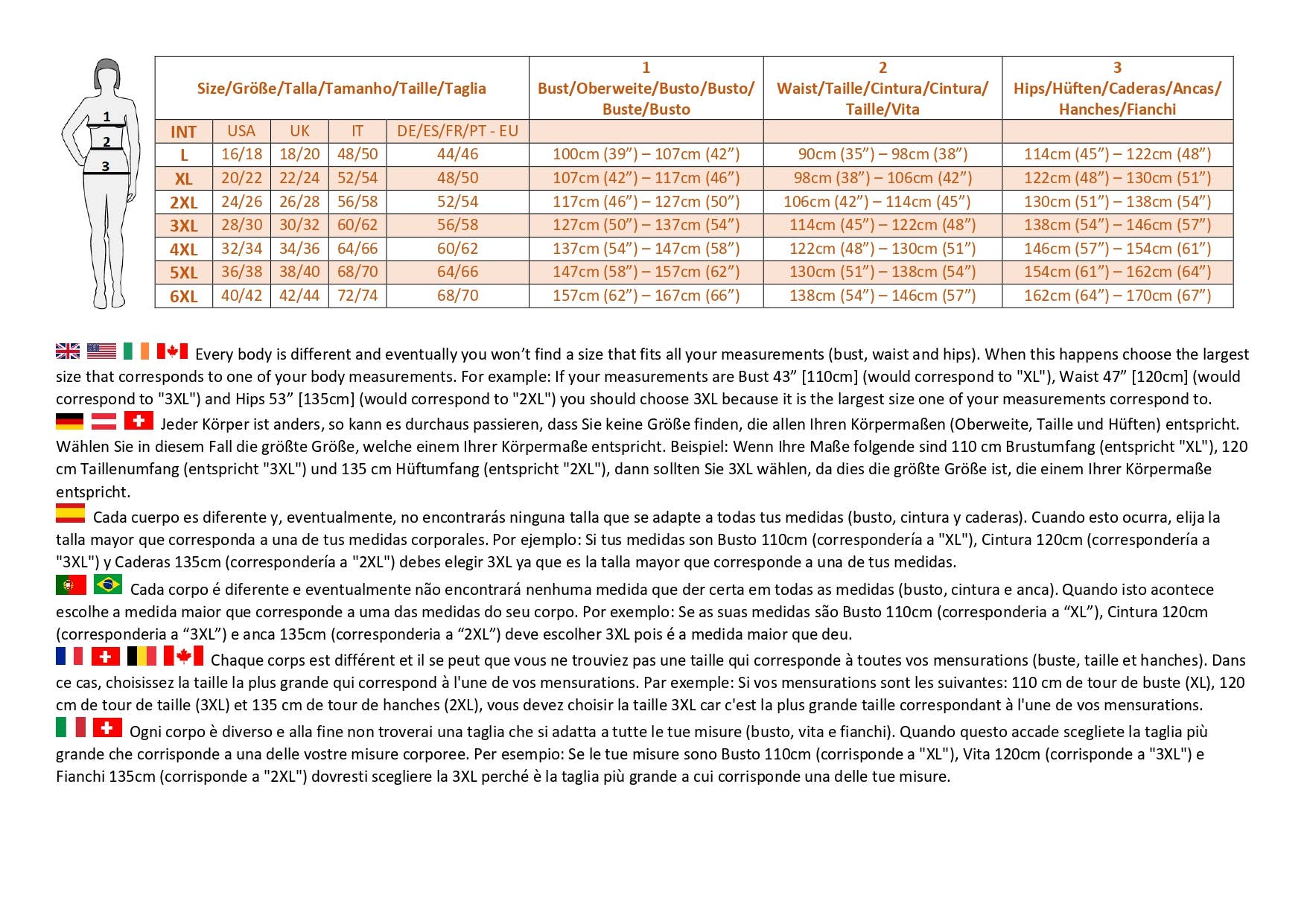 Poncho chaud grande taille Ruth/Tailles L à 7XL
