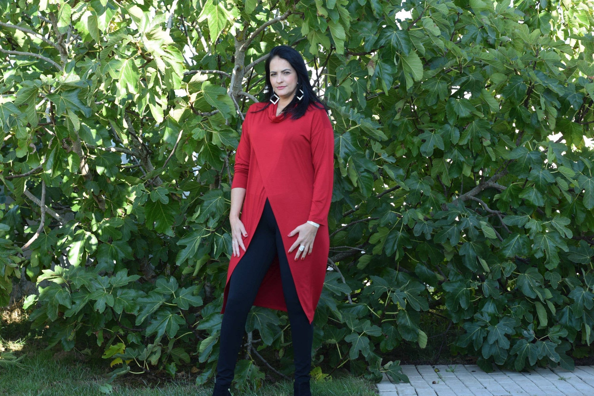 Tunique Rebecca - L à 6XL/Tunique longue/Col roulé