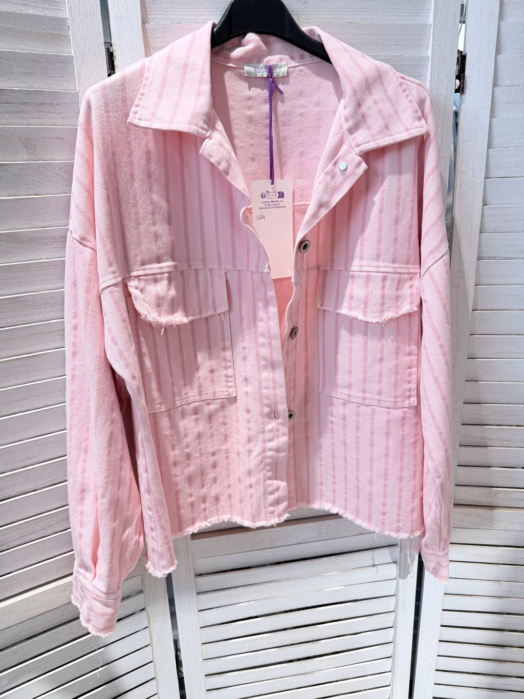 Veste rayée en coton RITA POUDRE&ROSE