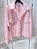 Veste rayée en coton RITA POUDRE&ROSE