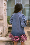 SURCHEMISE EN JEAN COSMOS FLORAL