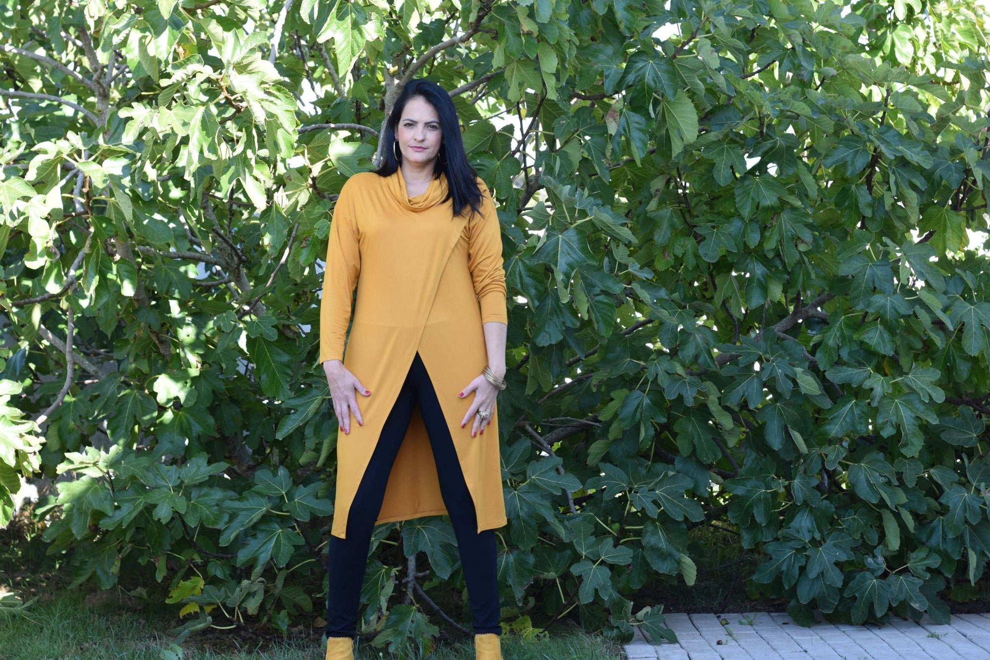 Tunique Rebecca - L à 6XL/Tunique longue/Col roulé