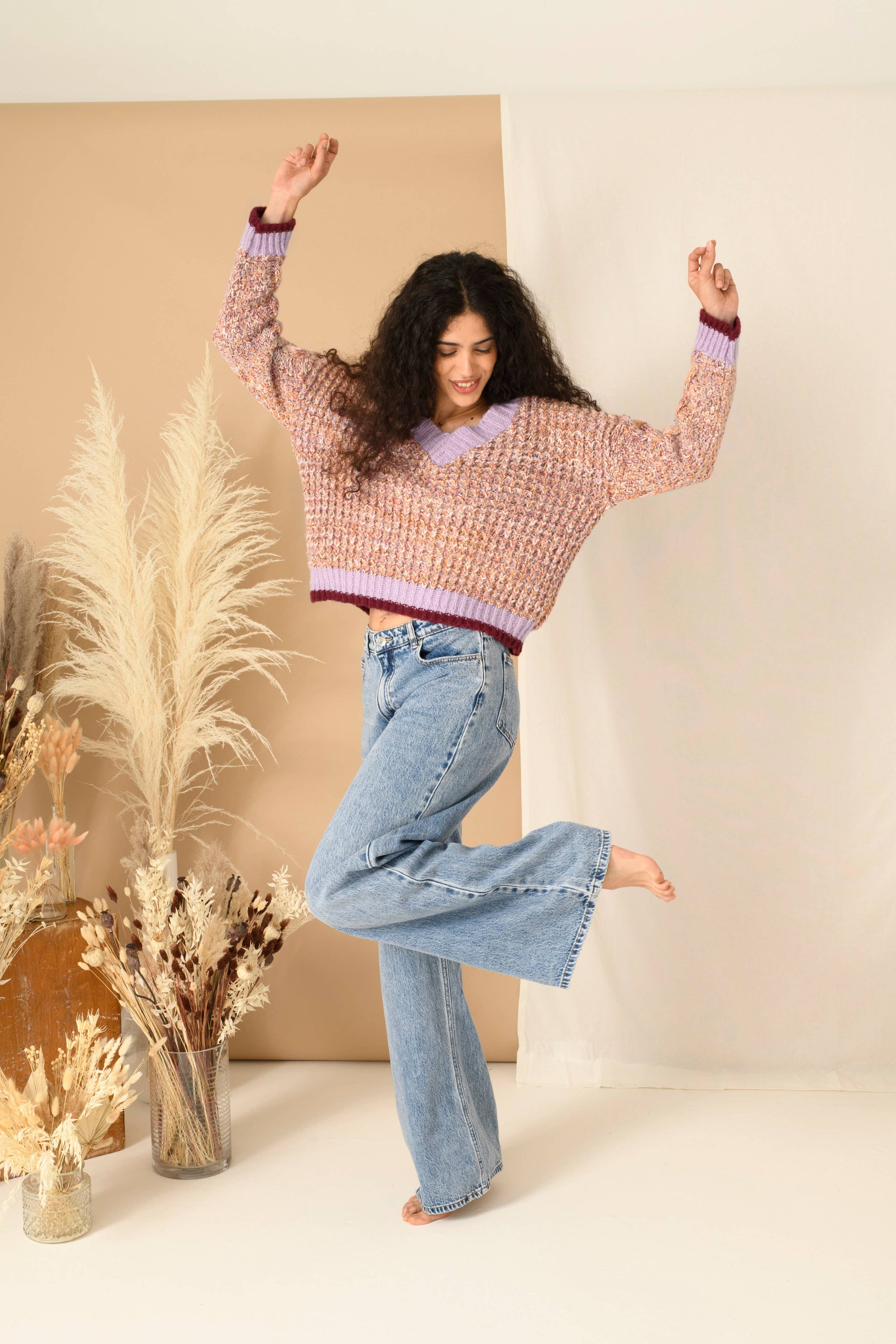 Pull à col en V Amy Cable