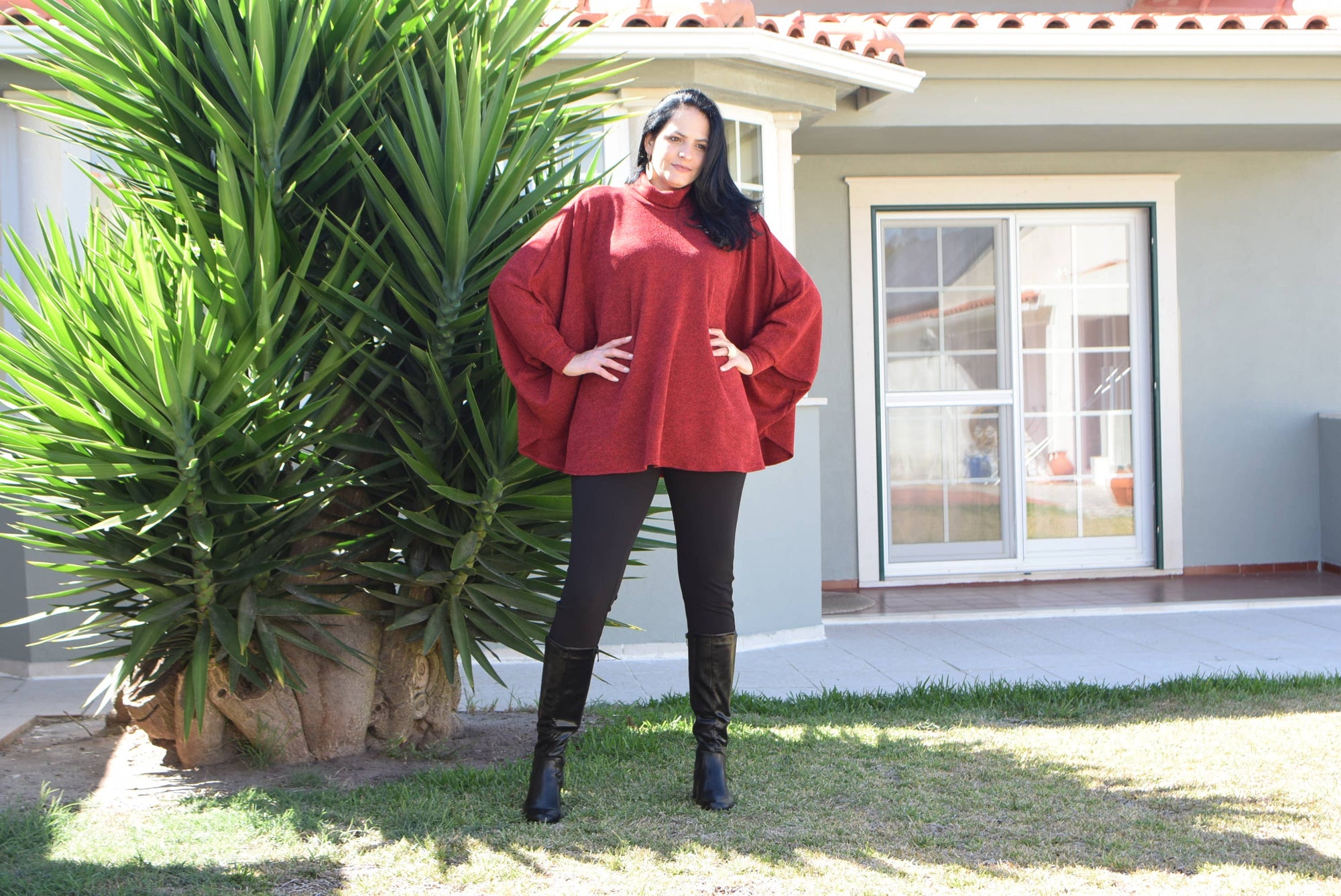 Poncho chaud grande taille Ruth/Tailles L à 7XL