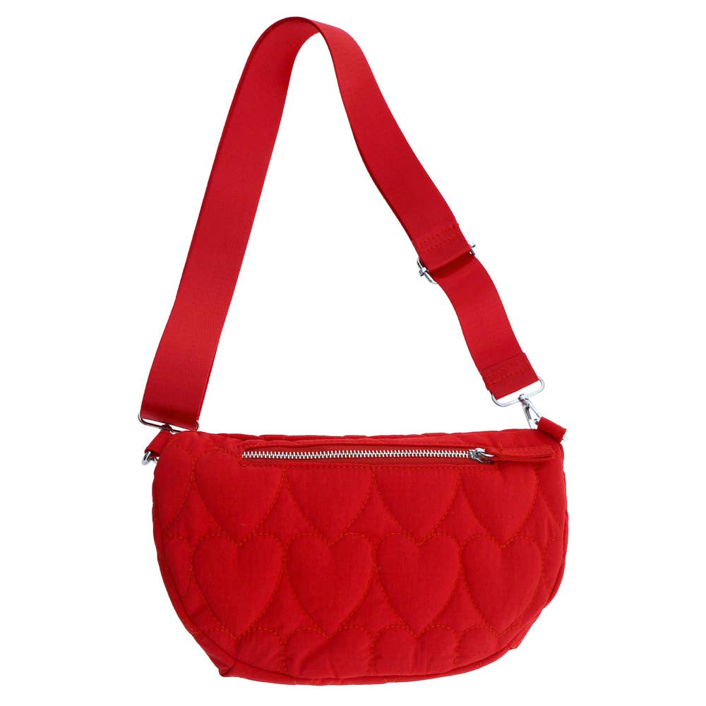 Sac bandoulière Jill Coeur Rouge