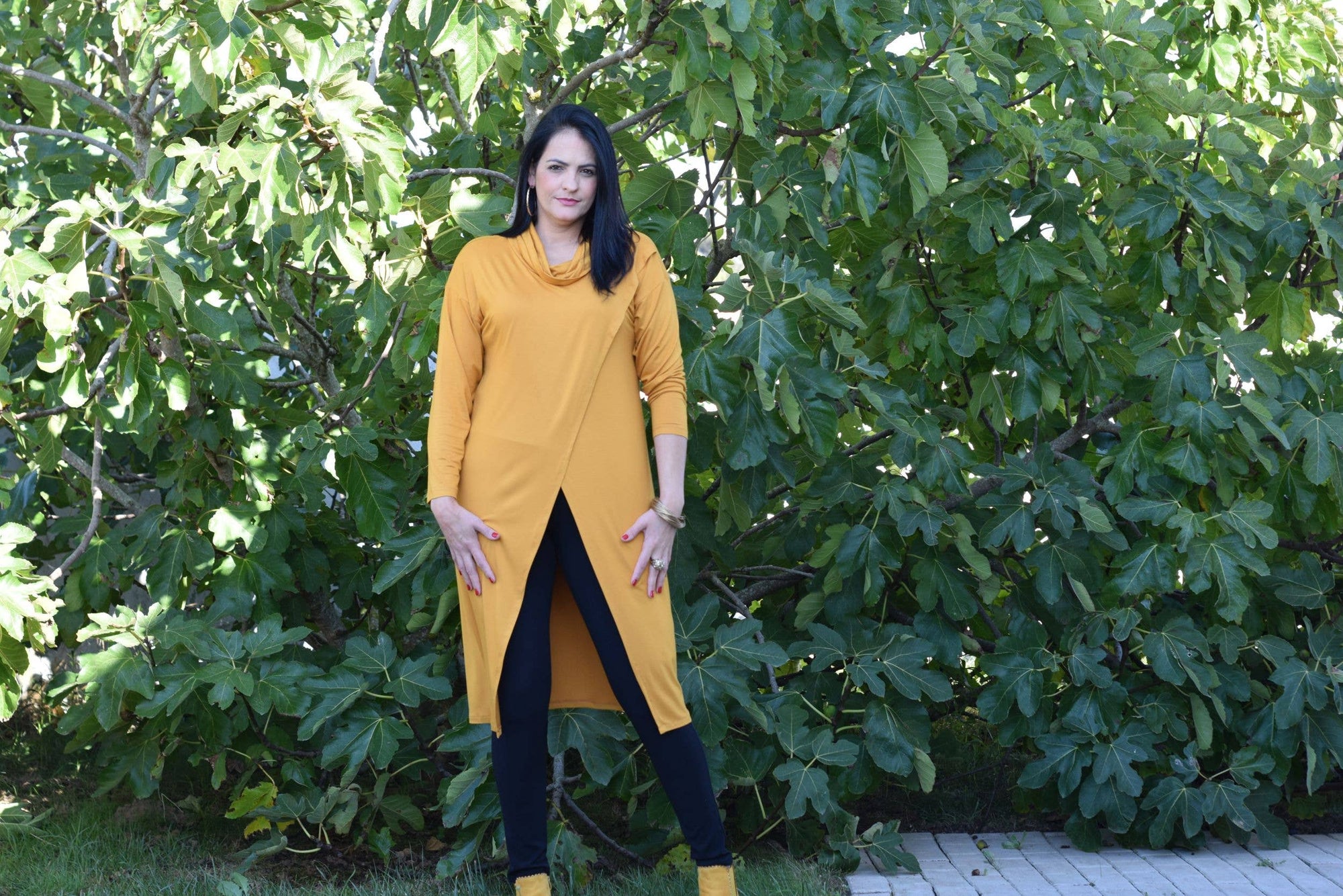 Tunique Rebecca - L à 6XL/Tunique longue/Col roulé