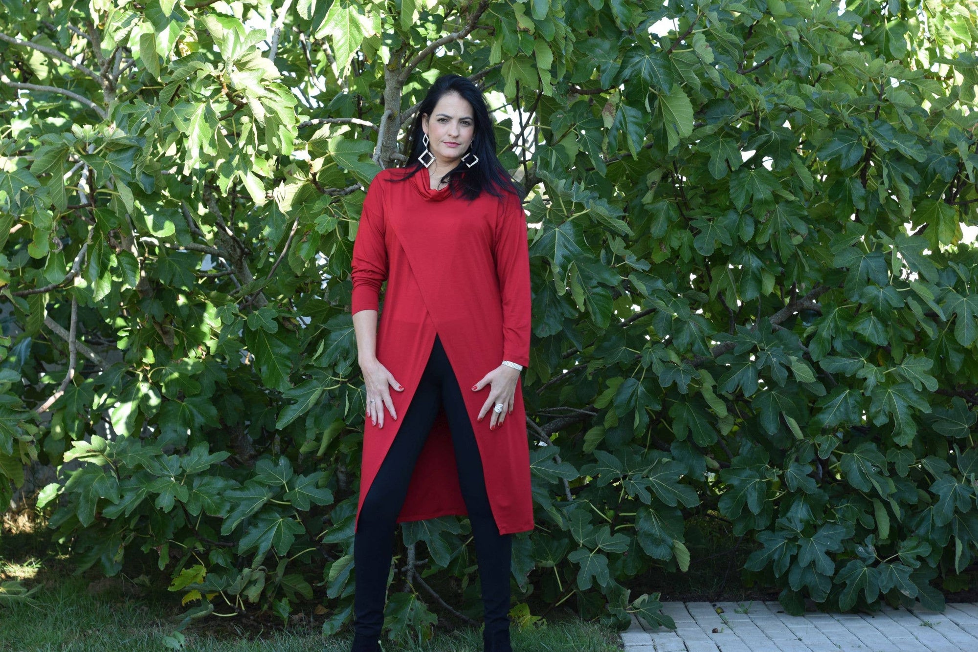 Tunique Rebecca - L à 6XL/Tunique longue/Col roulé