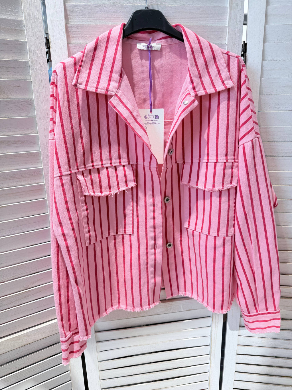 Veste rayée en coton RITA ROSE&ROUGE