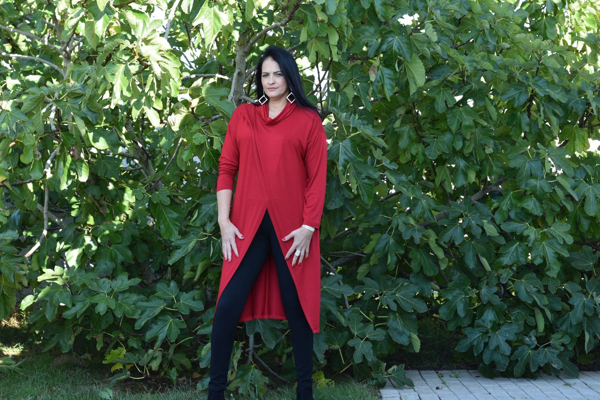 Tunique Rebecca - L à 6XL/Tunique longue/Col roulé