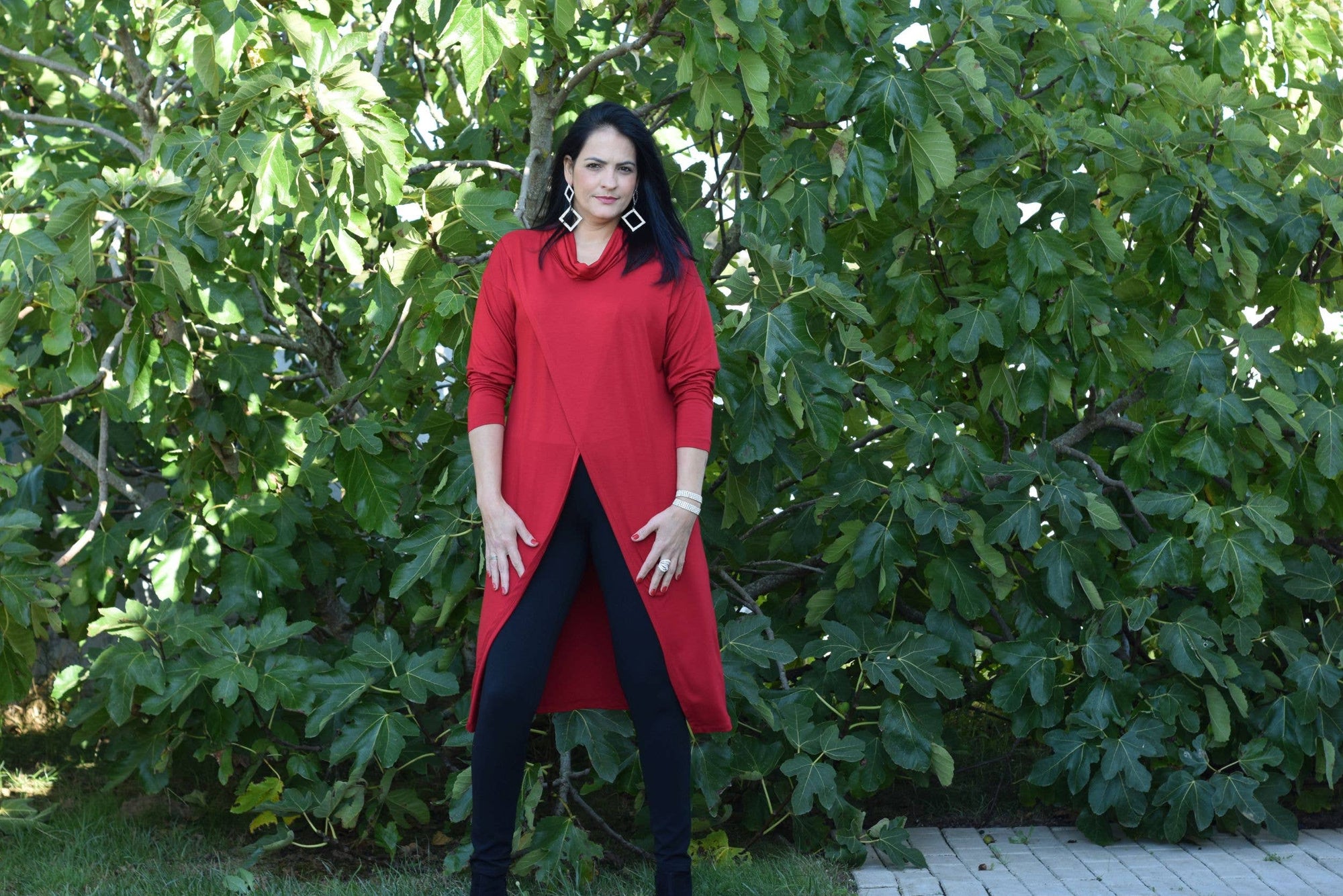 Tunique Rebecca - L à 6XL/Tunique longue/Col roulé