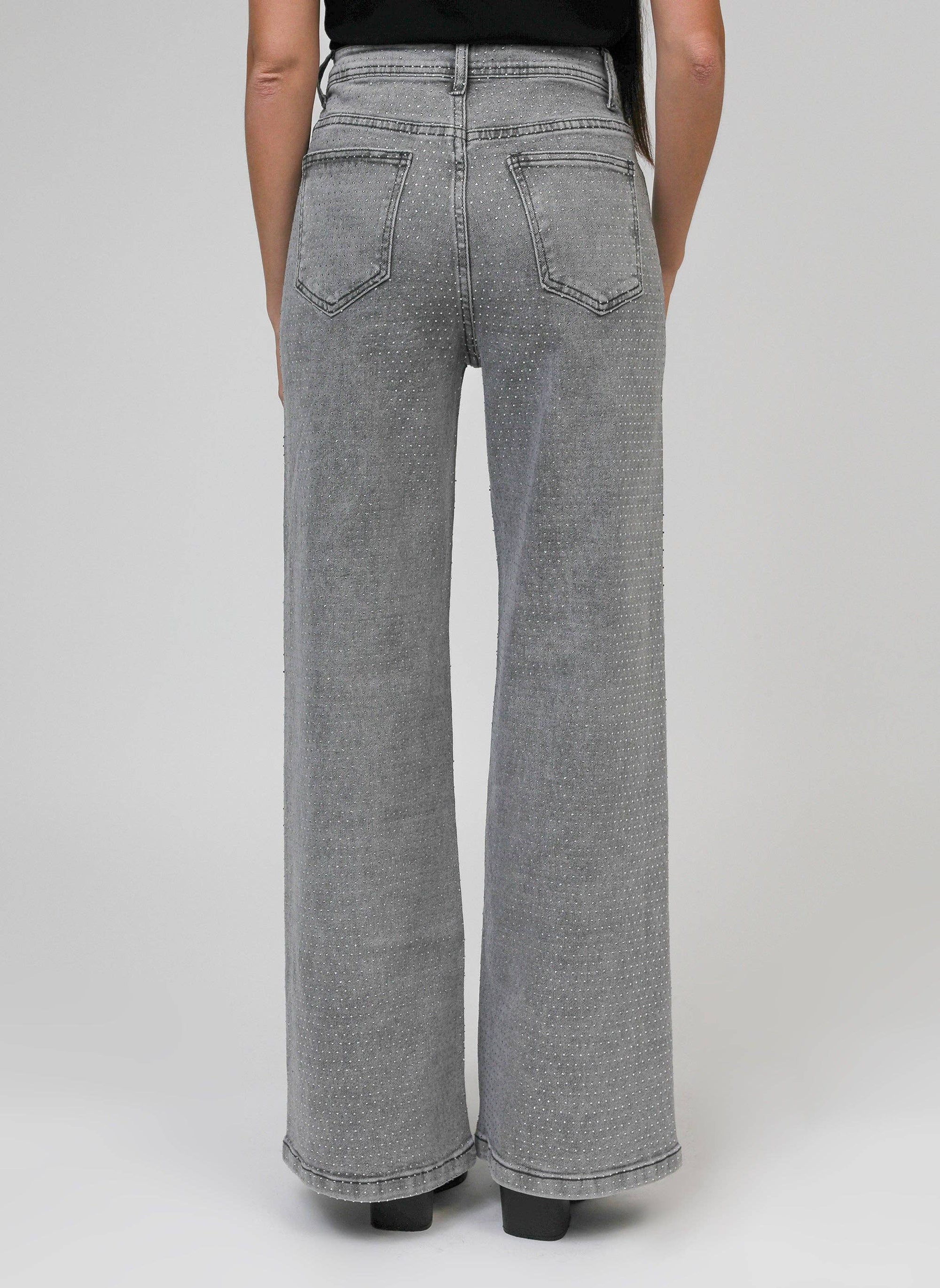 JEAN PAILLETTES gris