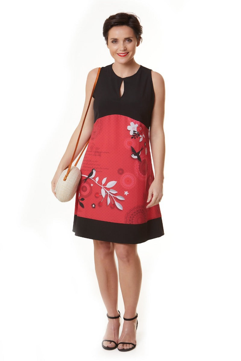 VICKY BABYLON satin fabric