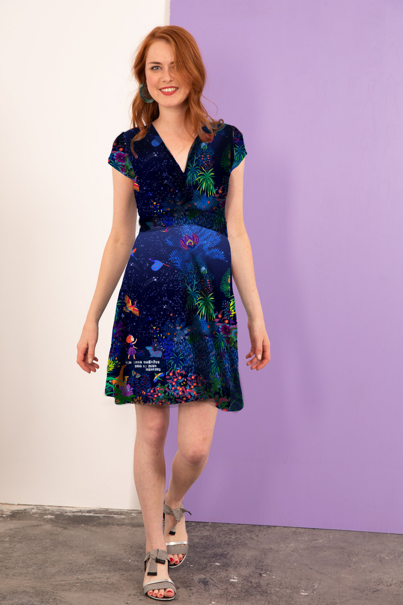 Robe col croisé NATHALIE REVERIE