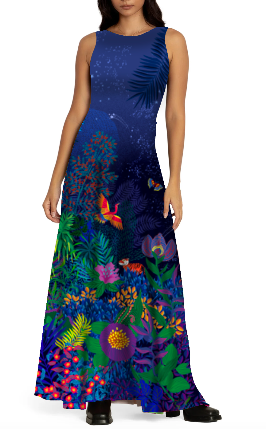 Robe longue résille  CALIDORA REVERIE