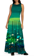 THEODORA Mandala Amber PROTO velvet dress 