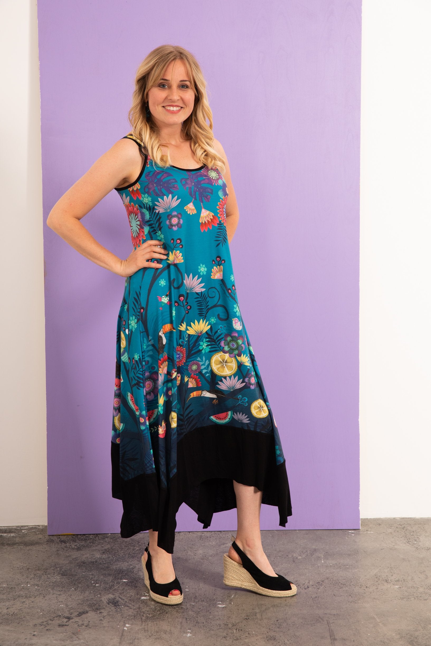 Robe longue jersey NADIA TOUCANS