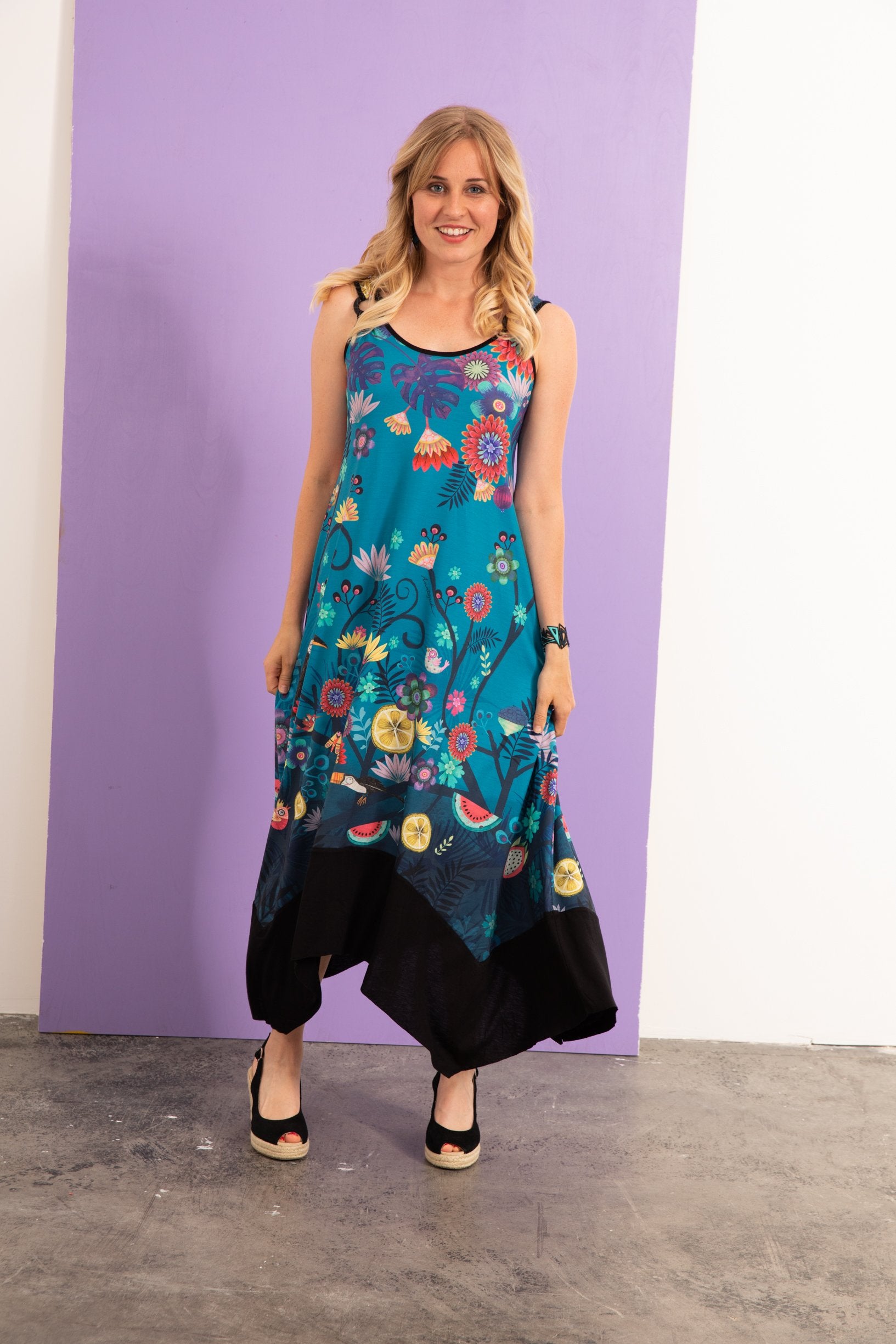 Robe longue jersey NADIA TOUCANS