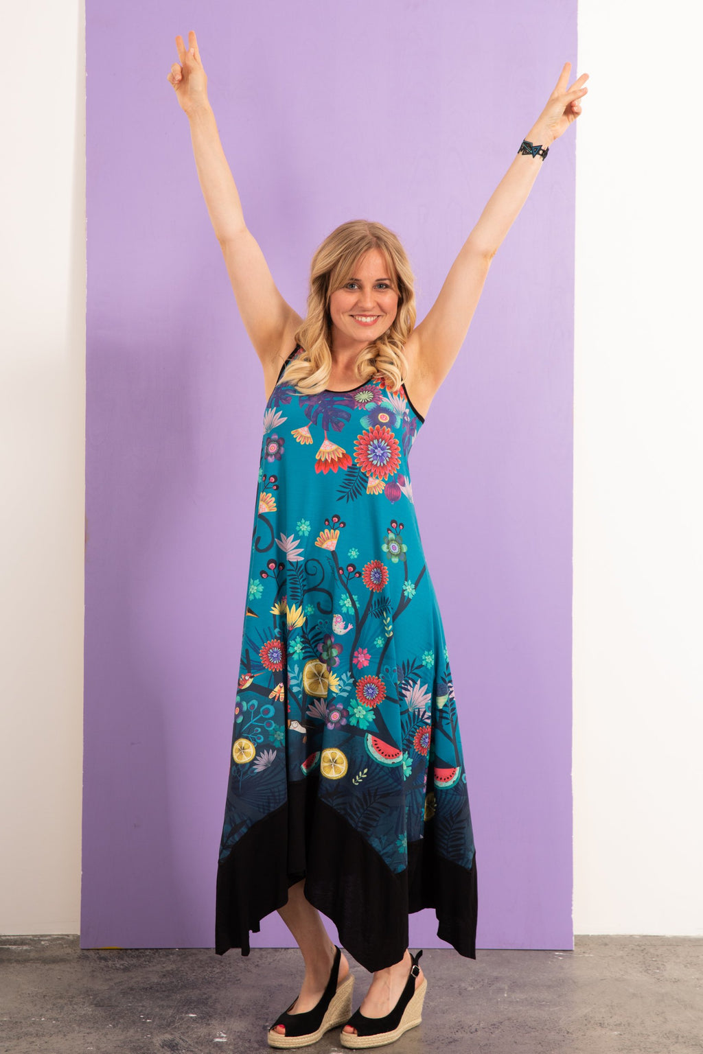 Robe longue jersey NADINE TOUCANS