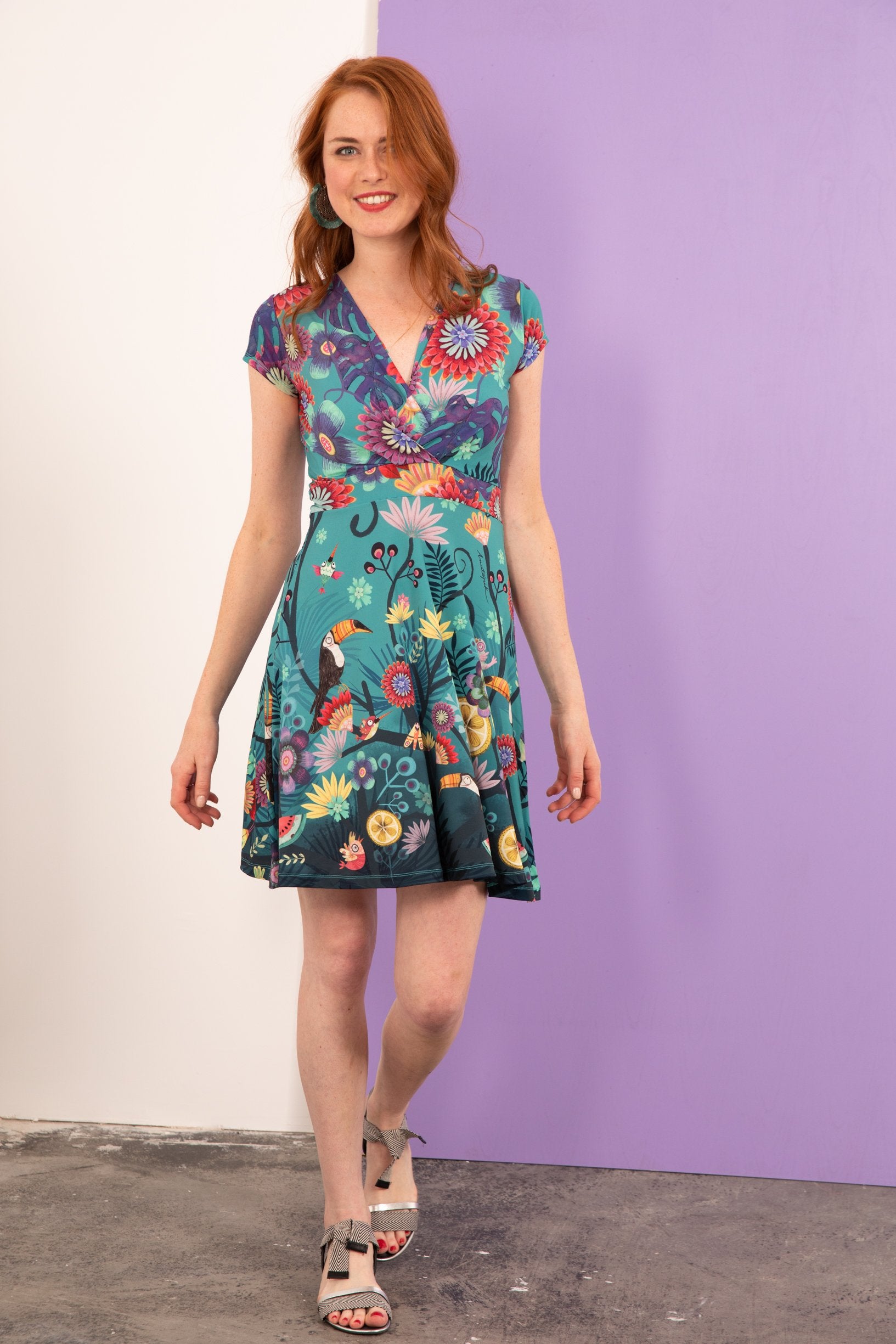Robe col croisé NATHALIE TOUCANS