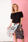 Jupe multi taille NICKY AQUA