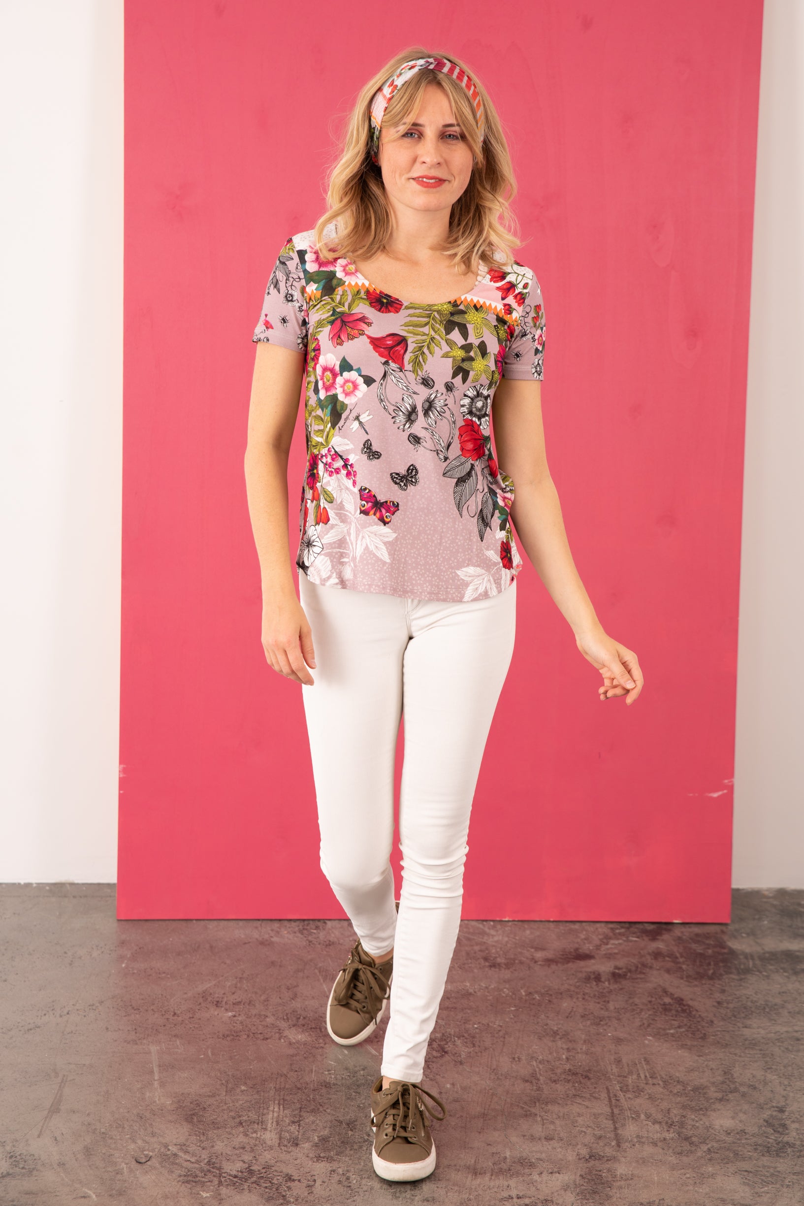 Tee-shirt viscose LEON CORAIL