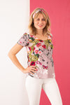 Tee-shirt viscose PACCO FLORALIES