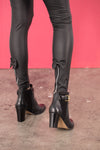 Legging similicuir RETRO Noir