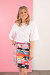 Tee-shirt manches longues uni ROMARIN BLANC