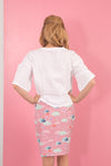 Tee-shirt manches longues uni ROMARIN BLANC