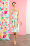 Robe jersey avec ceinture LESLIE CONFETTIS