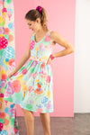 Robe jersey avec ceinture LESLIE CONFETTIS