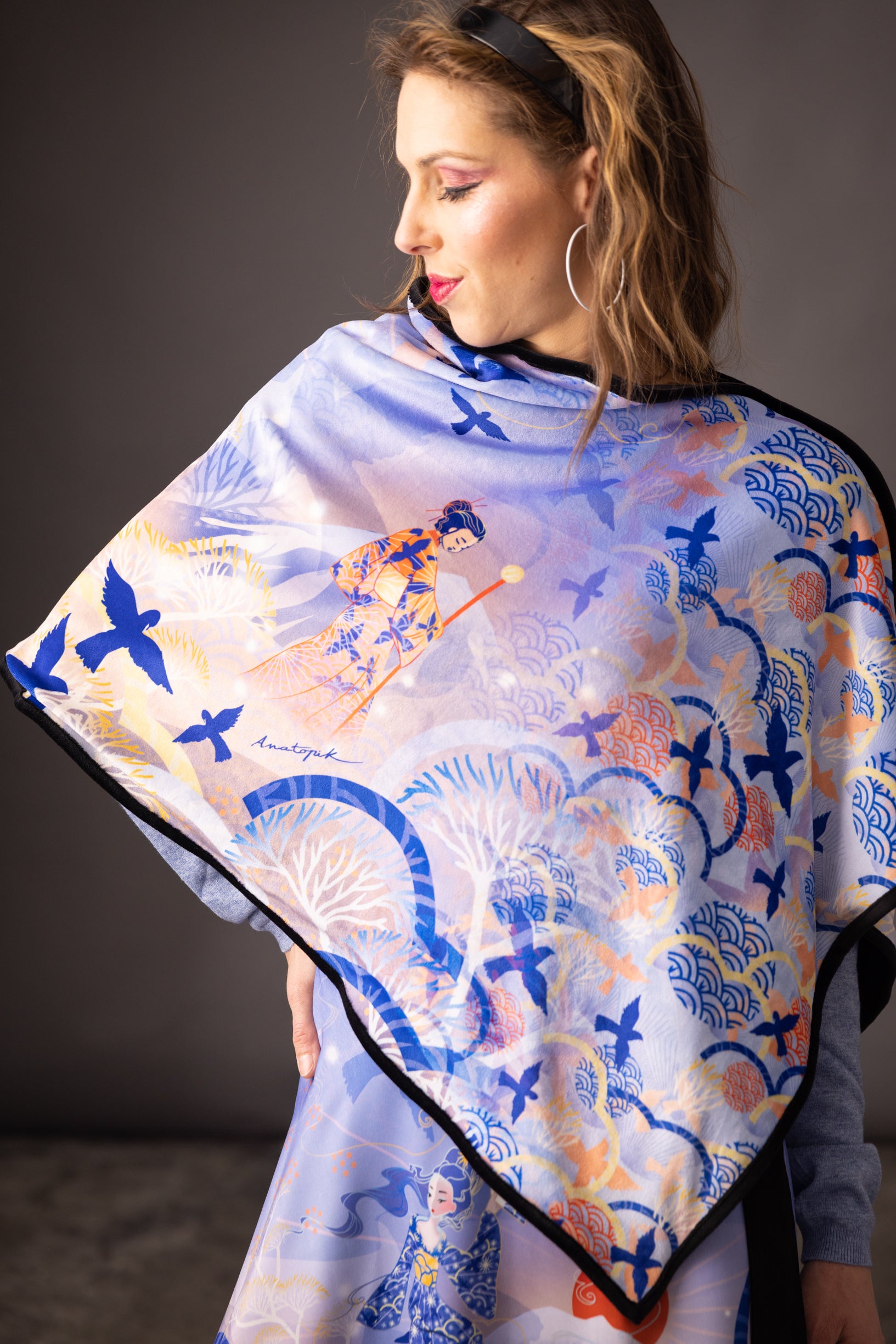 Poncho imprimé MILO FUJI