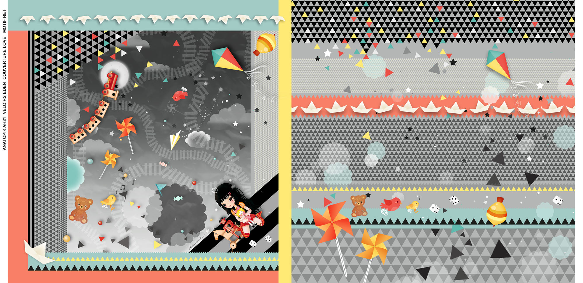 Couverture enfant LOVE RETRO BINGO