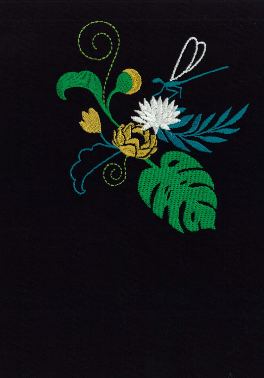 Broderie petite Collector EXOTIC JAUNE